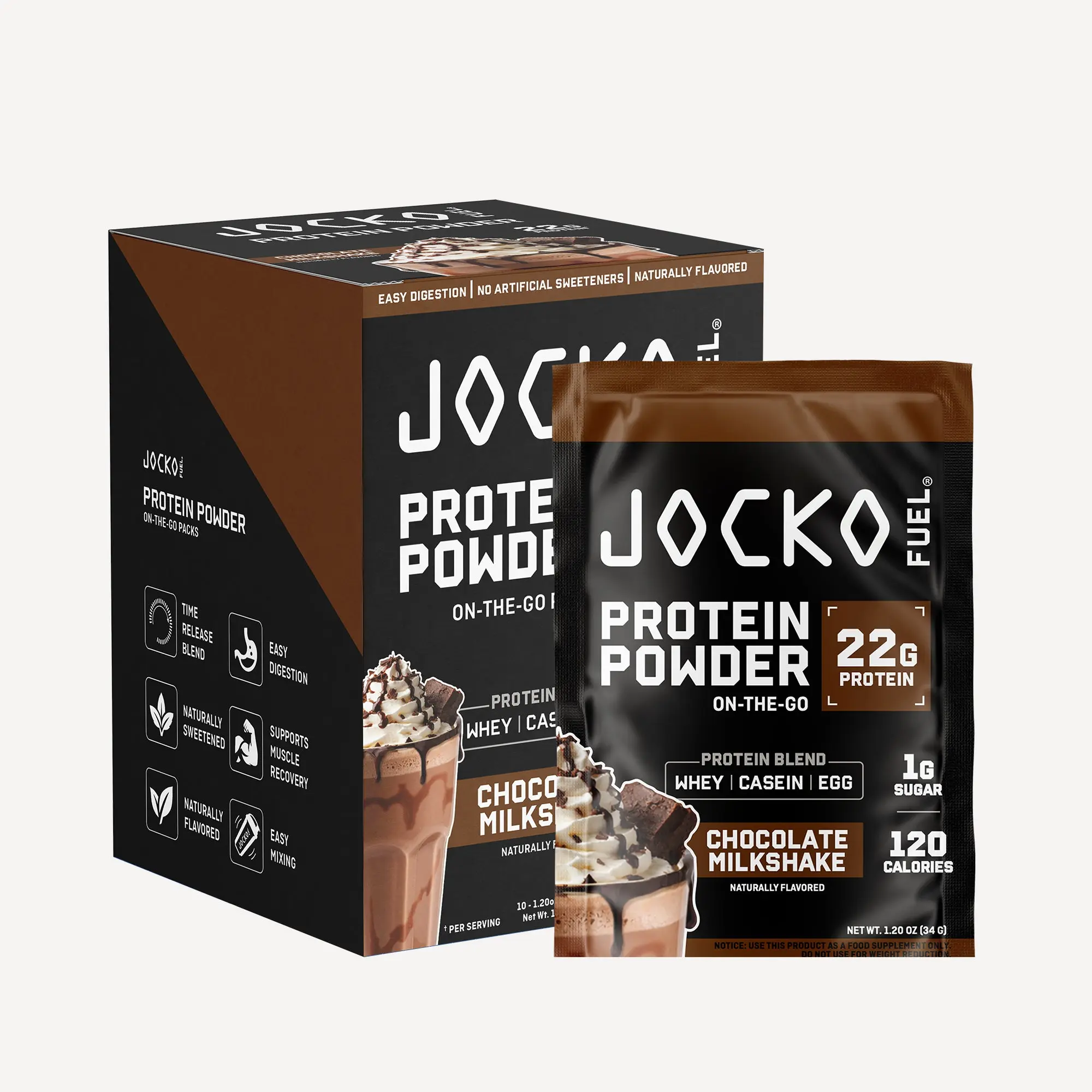 Protein Powder On-the-Go Packs (10-Pack)
