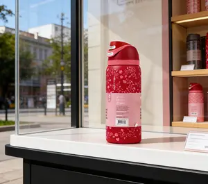 Owala Floral Heart Tumbler 32oz Energetic On-the-Go Essential Drinkware Flasks Water Bottles Mug Bottled Portable Reusable 24-Hour Temperature Retention cups tulip glass pasta straw