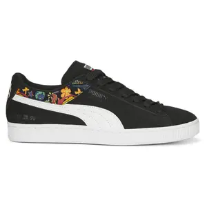 PUMA Womens Suede Wae Lace Up Sneakers Shoes Casual - Black