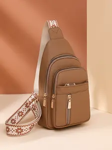 Street style casual everyday versatile shoulder slung chest bag, niche design light and portable messenger bag,  personality versatile retro classic suitable for daily commuting, shopping and traveling.