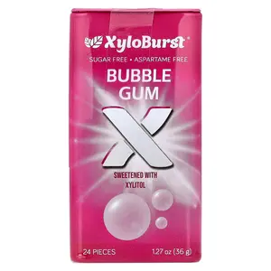 Xyloburst Xylitol Gum, Bubble Gum, 24 Pieces, 1.27 oz (36 g)