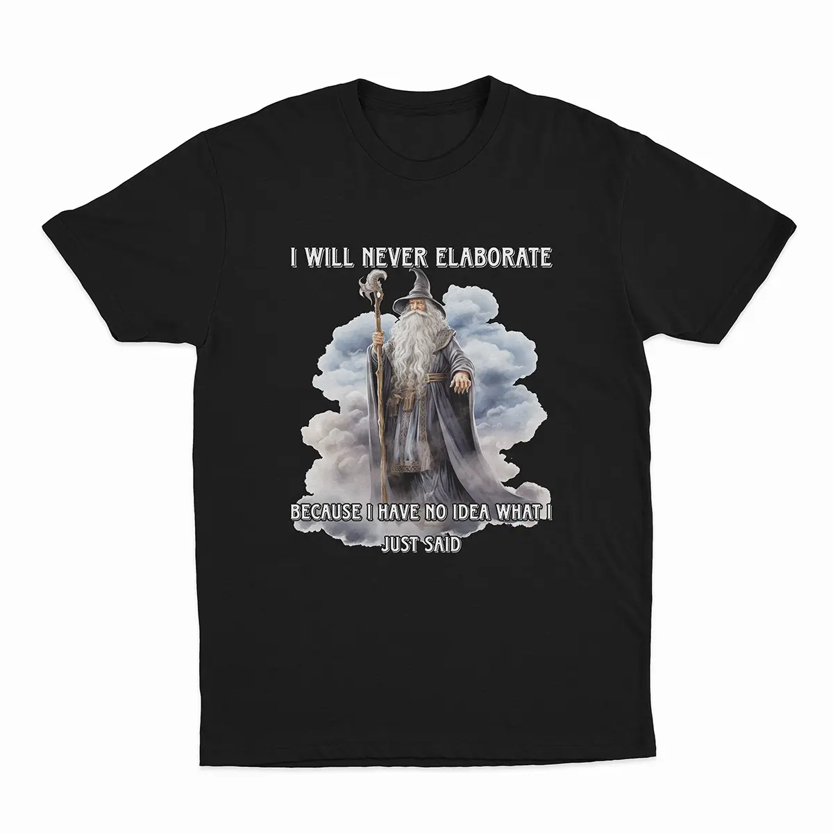 I Will Never Elaborate Graphic Tee