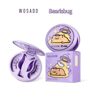 Wosado Soft Magnetic Eyelashes All-in-One Box, BearisBug Limited Edition Magnetic Eyelash Extensions, Waterproof, Reusable, Glue-Free, Eyeliner-Free Makeup Cosmetic