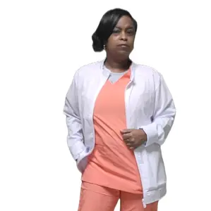 Warm Up Jacket for Casual Women - Scrub Fit Design, Versatile Style for Everyday Wear - Womenswear