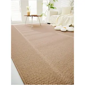 Modern minimalist carpet anti-cat scratch pad with anti-slip feature and easy-to-clean imitation rattan home decoration floor mat