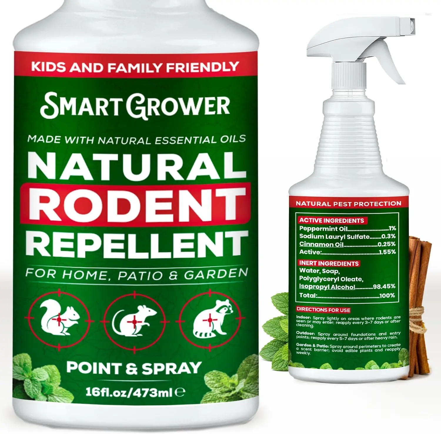 Natural Rodent Repellent Spray Pest Control Concentrate Pest Control Kit Natural Rodent Repellent Spray Pest Control Concentrate Pest Control Kit