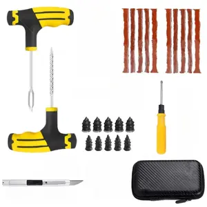 Tubeless Tire Repair Kit for Cars, Motorcycles, Bicycles, Emergency Puncture Fixing Set, Quick and Easy Tire Patch Solution