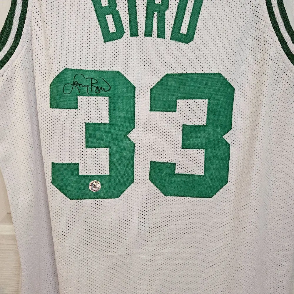 LARRY BIRD AUTO Custom Jersey with Larry Bird Authentication Boston Celtics