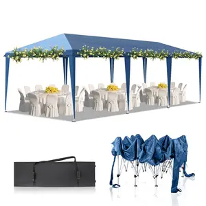 10x20/30ft Outdoor Pop Up Canopy, Portable Instant Canopy Tent for Outdoor Events Party Wedding Birthday Graduation, Summer Vibes