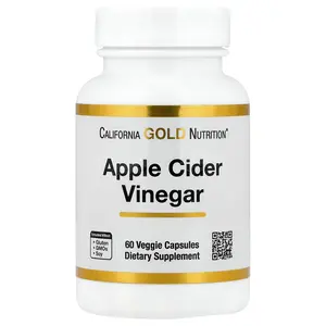 California Gold Nutrition Apple Cider Vinegar, 60 Veggie Capsules (450 mg per Capsule)
