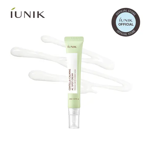[IUNIK Official] Centella Calming AC Spot Cream – Centella Asiatica, Tea Tree, Totarol & Salicylic Acid Spot Treatment for Acne-Prone, Sensitive Skin, Lightweight Gel for Breakouts & Redness, 15ml, Korean Skincare K-Beauty
