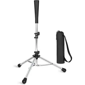 Baseball Tee Batting Tee Softball Tee Portable Travel Hitting Tee,Easy Adjustable Height, Tripod Stand