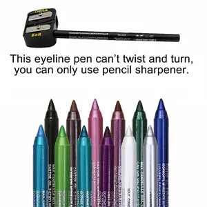 Sharpenable Colored Eyeliner Pencils, 12 Smooth Glide Waterproof Liners for Daily & All Occasion Makeup