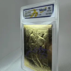 Kobe Bryant Kobe Auto/5000 Gold Rookie Card 1996-97 SkyBox EX 2Kt Gold WCG 10 Gem-MT Purple Signature Limited Edition of 5000
