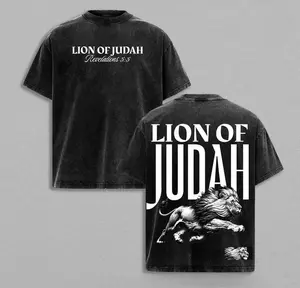 valentine shirts Lion of Judah Vintage Washed T-Shirt / Tank Top / Hoodie, Christian Jesus Apparel, Faith Streetwear Oversize Heavyweight, Gothic Church Outfit, Gym Pump Cover , Lion Shirt