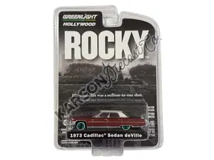 CHASE 1973 Cadillac Sedan deVille - Rocky (Hollywood Series 35) Diecast 1:64 Model - Greenlight 44950A