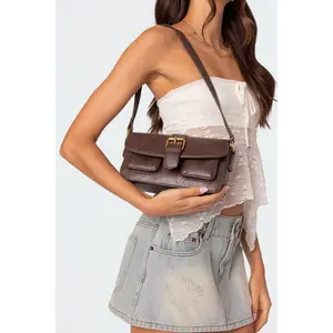Faux Leather Buckle Bag Faux Leather Buckle Bag