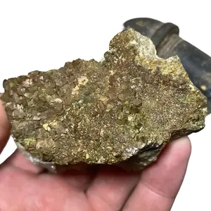 Pyrite and dolomite crystal mineral specimen from buffalo Iowa Lafarge quarry.