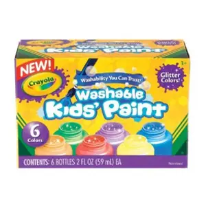 Crayola  Washable Paint 6-Color Glitter Set