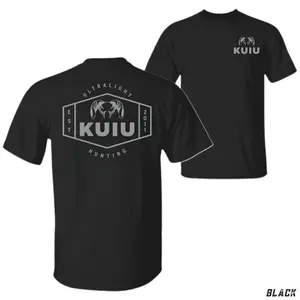 KUIU Ultralight Hunting T-Shirt – Features Minimalist KUIU Ram Logo With Est 2011 Badge Back Print, Performance Outdoor Graphic Tee, Lightweight Hunting Apparel, Unisex Gear, Gift For Hunters