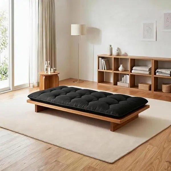 GAOMON 3" Thick Japanese Futon Floor Mattress Twin - High Density Foam Foldable Bed, Collapsible Tatami Sleeping Mat for Dorm, Camping, Space-Saving Portable Indoor Furniture