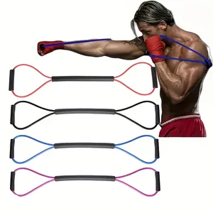 Training with Rubber Resistance Bands for Figure-Eight Boxing: Suitable for Outdoor Fitness for Both Men And Women, Karate, Boxing, Taekwondo, Indoor Workouts, Leg And Arm Training, As Well As Yoga And Pilates! Boxing Training Ropes, Dispersing