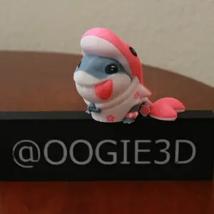 Shark Pup- Cute 3D Printed Keychain/Figure