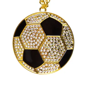 MED2 Soccer Bling Medal Gold