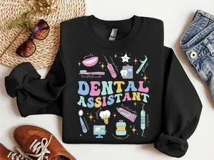 Dental Assistant Sweatshirt, Funny Dentist Sweater, Dental Hygienist Shirt, Dental Hygiene Gifts, Dental Squad, Dentist Teeth, Dentist Gifts
