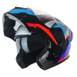 Motorcycle Helmet, DOT Certified Flip-Up Helmet, ABS Material Motorcycle Helmet, Motorcycle Accessories for Men & Women