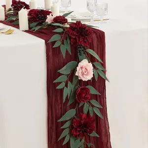 Artificial Flower Garland, 1 Count Romantic Simulated Flower Vine, Decorative Flowers for Home Party Wedding, Home Decor Supplies