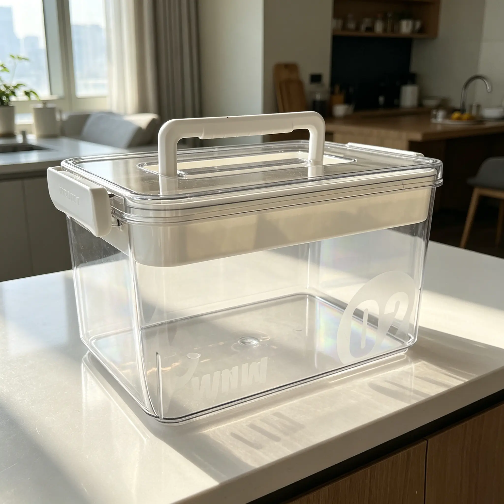 2026 Portable Clear First Aid Storage Box With Carry Handle,Empty Thickened Plastic Container Detachable Tray,Lightweight Travel Organizer Dual Use Storage Case For Medical Supplies Crafts Stationery Toys Home Car Office Household Sundries Supplies