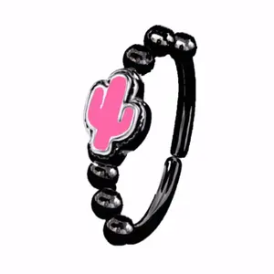Pink Cactus Ear/Nose/Lip Piercing 20 Gauge