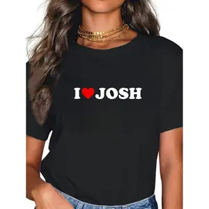 100% Cotton I Love Josh - Heart T-Shirt