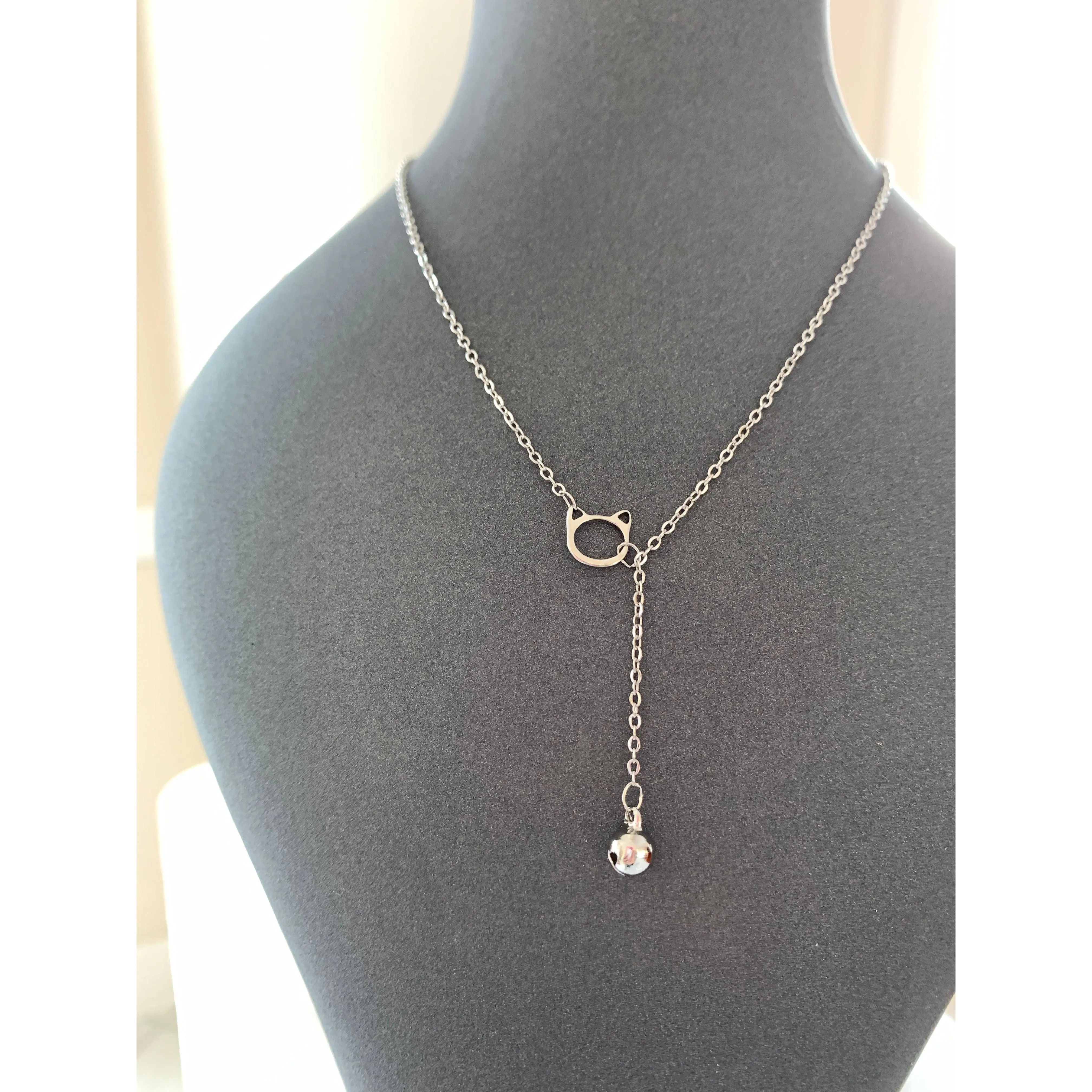 Morris Kitty Cat Jingle Bell necklace