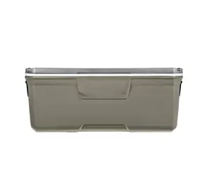 Heavy-Duty 150-Quart 316 Series Ice Chest Silver Ash Insulated Marine Cooler for Outdoor Use