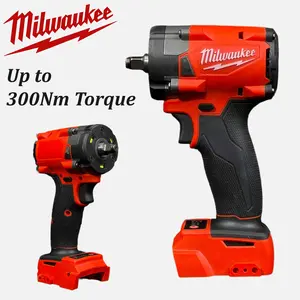 Milwaukee | 300Nm | 3/8″ M18 SubCompact Impact Wrench (M18 SCIW38-0) | Supplied with 6.0Ah Battery + M12-18 Charger | All-Metal Gear Case / Overload Protection | Furniture Assembly, Light Structural Bolting mechanical work
