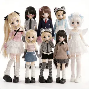 BJD Blind Box Don’t Touch My Straight Bangs Special 1/12 Action Figure Birthday Gifts for Girls -Perfect New Year Gift, Unique HolidayHome & Office Decorations,summervibes