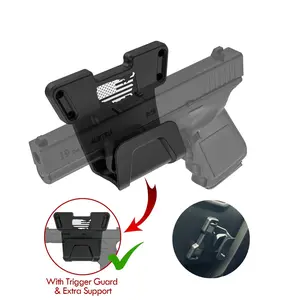Gun Magnetic Car Rack, Heavy Duty Car Holster Magnet, Concealed Tactical Holder For Home Office Use For Cabinet, Table, Car