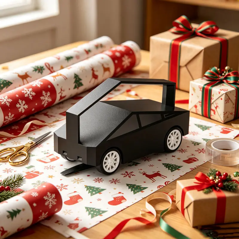 [A Must for the Holidays]Wrapping Paper Cutter, Christmas Birthdays Party Gift Wrap Cutter , Gift Wrapping Paper Car Cutter and Cutter Tool Slidding Slicing