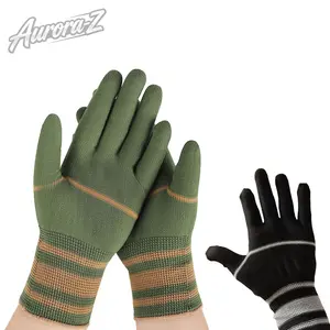 10 Pack Heavy-Duty Nylon Work Gloves For Men Women, Multi-Purpose Elastic Wrist Gloves, Durable Machine Washable Easy-Clean For Fishing Camping Hunting Gardening Construction Yard Work