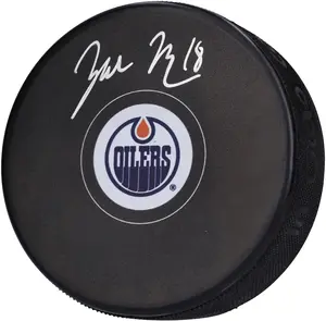 Zach Hyman Edmonton Oilers Autographed Hockey Puck - Fanatics Authentic Certified