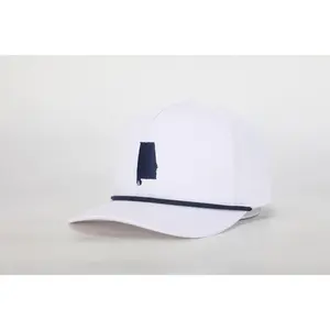 Acres Down South State Series 5-Panel Cotton Trucker Hat - Auburn Color, Casual Style, Structured Form, Embroidered Patch
