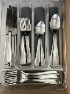 20 Piece Silverware Set, Food-Grade Stainless Steel Flatware Sets for 4 Mirror Polished Cutlery Utensil Sets