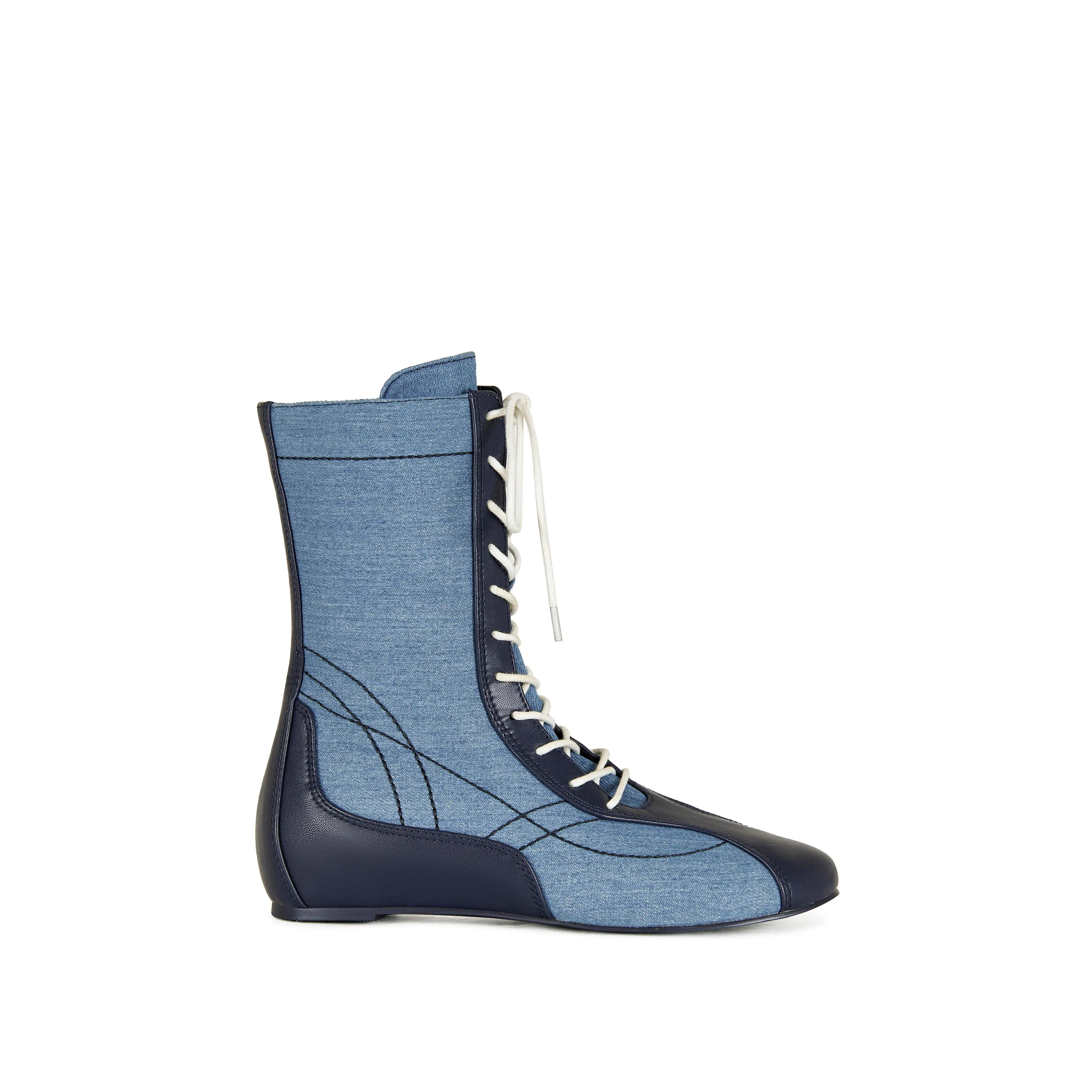 PASSER-NAVY LACE-UP BOXING BOOT