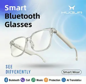 AI Smart Glasses with 160+ Language Translation & Bluetooth Audio，Listen to Music, Take Hands-Free Calls, UV400 Protection Sunglasses Multifunctional
