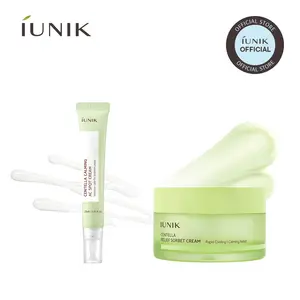 [IUNIK Official] Centella Breakout Redness Recovery Duo |  Centella AC Spot Cream + Centella Sorbet Cream