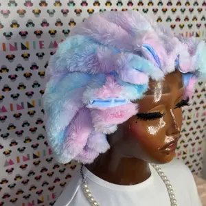 2 in 1 Fur Bonnet - Soft and Cozy Design