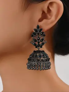 Vintage Hollow Out & Tassel Design Dangle Earrings, Exquisite Bird Cage Design Drop Earrings for Women, Fashion Jewelry for Party, Daily Clothing Decor