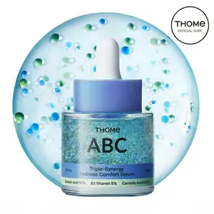 [THOME Official US] ABC 3-in-1 Redness Comfort Serum - Azelaic Acid 10% + Niacinamide 5% + Centella Asiatica 1% Triple Synergy Mechanism, Redness Comfort Serum for Dark Spots, Excess Oil & Uneven Texture